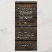 Barnwood metselaarskruiken, herfstbladeren program programma (Achterkant)