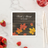 Barnwood Rustic Herfst bruiloft servetten (Insitu)