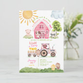 Barnyard 2e anniversaire Invitation photo (Debout devant)