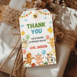 Barnyard Animals Farm Birthday Party Thank You Cadeaulabel
