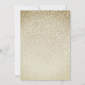 Barnyard Animals Gold Glitter Baby shower Kaart (Achterkant)