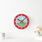 Barnyard Animals Nursery Wall Clock Ronde Klok (Huis)