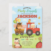 Barnyard Animals Ranch Kids Birthday Kaart (Voorkant)