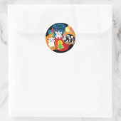 Barnyard Animals verjaardagsfeestje Ronde Sticker (Tas)