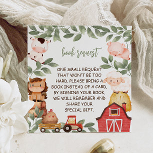 Barnyard Animals Waterverf Boek Aanvraag Informatiekaartje