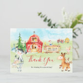 Barnyard aquarelle et animaux de la ferme Merci (Debout devant)