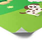 Barnyard avec Animaux Anniversaire Affiche de bien (Coin)