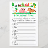 Barnyard Baby Animals Name Game (Voorkant)
