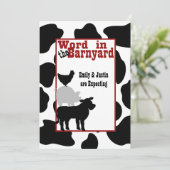 Barnyard Baby shower Kaart (Staand voorkant)