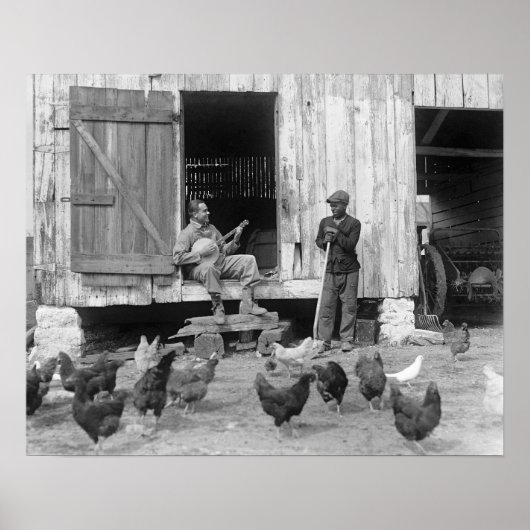 Barnyard Banjo Player, 1927. foto Poster (Voorkant)