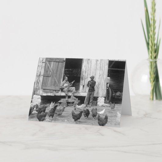 Barnyard Banjo Speler, 1927 Kaart (Voorkant)