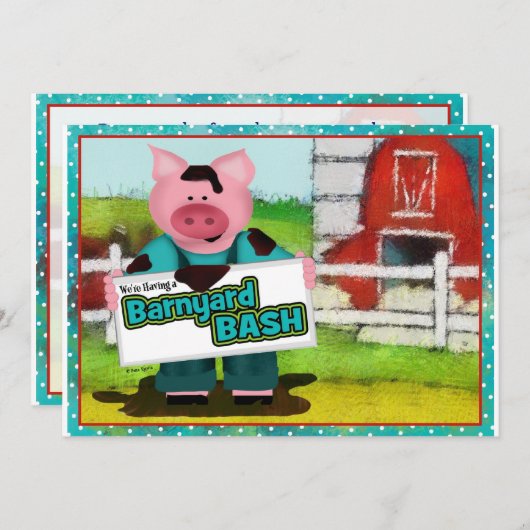 Barnyard Bash Kaart (Voorkant / Achterkant)