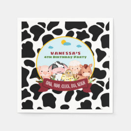Barnyard Bash Verjaardag Servet