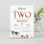 Barnyard Bash: Vier dat je twee wordt! Kaart (Staand voorkant)