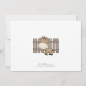 Barnyard Boerderij Baby Shower Uitnodigingen (Achterkant)