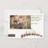 Barnyard Boerderij Birthday - Hartelijk dank Bedankkaart (Achterkant)