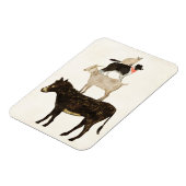 Barnyard Buds - Donkey, Goat, Dog, Cat Magneet (Linkerzijde)