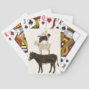 Barnyard Buds - Donkey, Goat, Dog, Cat Pokerkaarten
