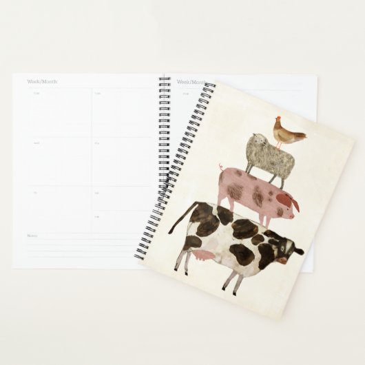 Barnyard Buds - Koe, Varkens, Schapen en Hen Planner (Display)