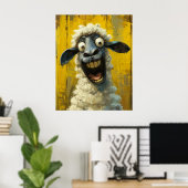 Barnyard Burst - Hilaried Portrait Poster (Bureau à domicile)