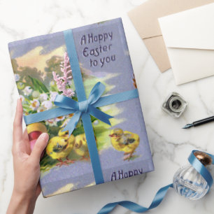 barnyard Chicken and Easter Eggs Holiday Cadeaupapier