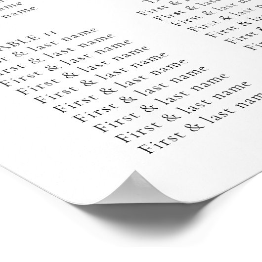 Barnyard Chicken Wedding-zitgrafiek Poster (Hoek)