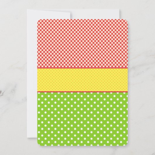 Barnyard Farm Animal Anniversaire Fête Invitation (Dos)