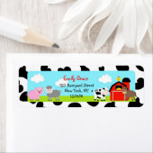 Barnyard Farm Animals Bard Retouradres Labels (Insitu)