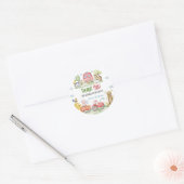 Barnyard Farm Animals Birthday Ronde Sticker (Envelop)