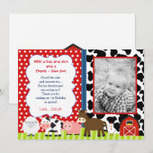 Barnyard Farm Verjaardag Thank You Kaarten (Voorkant / Achterkant)