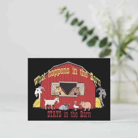 Barnyard Goat Briefkaart (Staand voorkant)