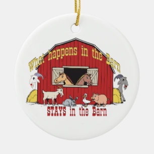 Barnyard Goat Keramisch Ornament