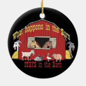 Barnyard Goat Keramisch Ornament (Achterkant)