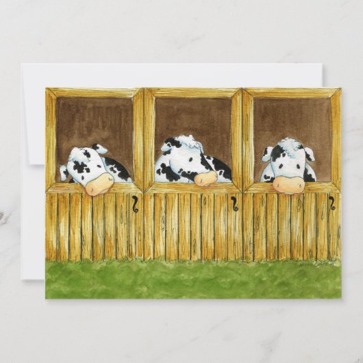 Barnyard Grapevine Invitation Kaart (Voorkant)
