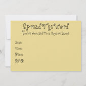 Barnyard Grapevine Invitation Kaart (Achterkant)