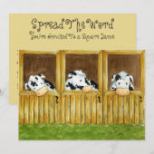Barnyard Grapevine Invitation Kaart (Voorkant / Achterkant)