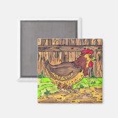 Barnyard Hen Magnet (Recto/Verso)
