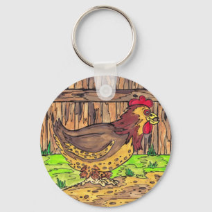 Barnyard Hen sleutelhanger