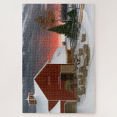 Barnyard in Winter Legpuzzel (Verticaal)