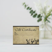 Barnyard Kippen- Kaarten van het Prim Cadeaucertif Kortingskaartje (Staand voorkant)