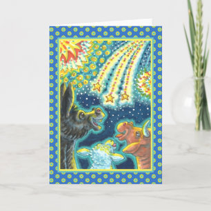 BARNYARD LANDBOUWDIEREN OP VIERDE JULI Funny Cute Feestdagen Kaart