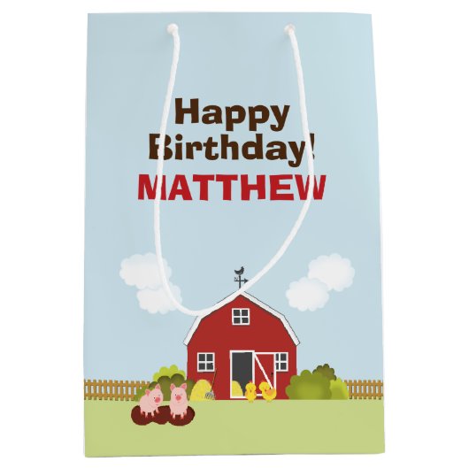 Barnyard Medium Cadeauzakje (Voorkant)