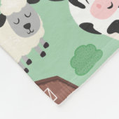 Barnyard Pattern Boerderij Dier Schattige Kind Fleece Deken (Hoek)