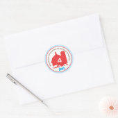 Barnyard verjaardagsgunst Sticker (Envelop)