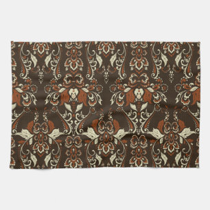 Barok Bloemen: Klassiek  behang Theedoek