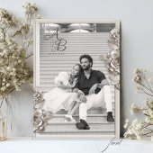  Barok Bloemen Monogram Foto Huwelijk Save The Date