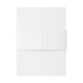 Barok Crest | Monogram bruiloft Uitnodigingen Wikkel (Achterkant Voorbeeld)