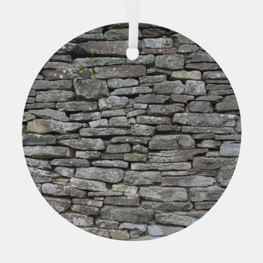 Barok Damask: Luxe bloemmotief Glas Ornament (Achterkant)