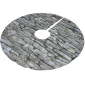 Barok Damask: Luxe bloemmotief Kerstboom Rok (Gekanteld)