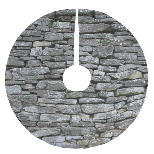 Barok Damask: Luxe bloemmotief Kerstboom Rok (Voorkant)